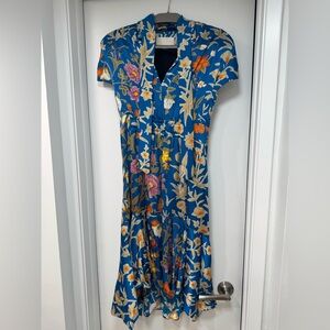 Peter Pilotto Blue Floral Midi Dress